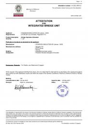 ATTESTATION FOR INTEGRATED BRIDGE UNIT (see www.poseidon.no; Poseidon Simulation AS)