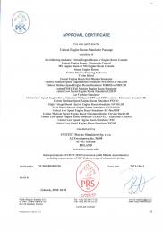 ENGINE SIMULATOR APPROVAL CERTIFICATE