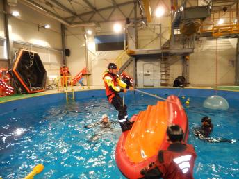 Sea survival training